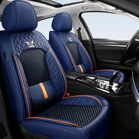 Kit Capa Banco de Carro Completo em Couro Legítimo Italian + BRINDE: Kit Tapete Completo