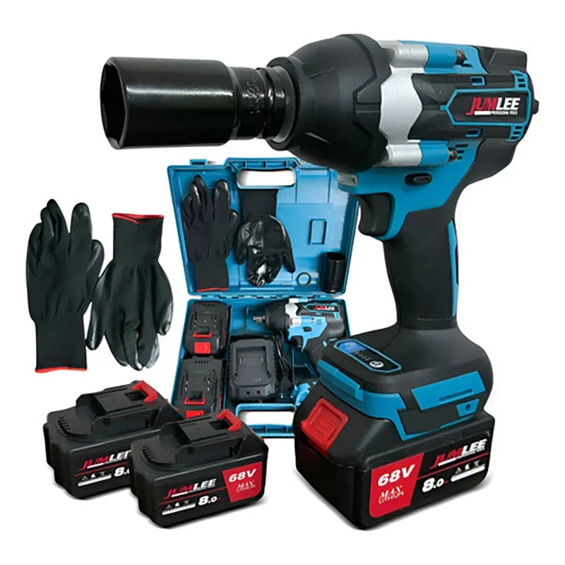 Chave de Impacto Sem Fio Brushless 68V Profissional + 2 BATERIAS DE BRINDE!